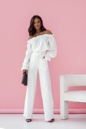 Komplet lniany MIA - Ecru - M/L