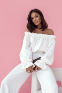 Komplet lniany MIA - Ecru - M/L