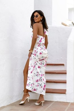 Komplet satynowy JOY Ecru flowers - M