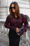 Koszula Satynowa MADDIE - Black meadow - M