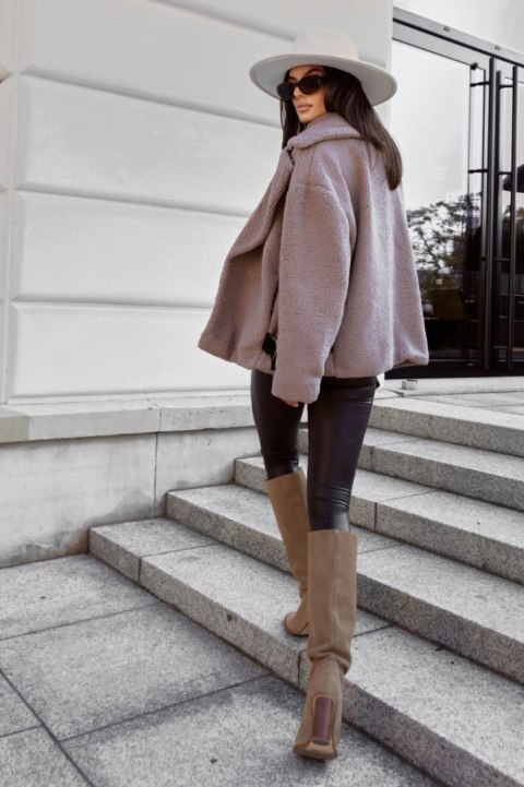 Kurtka FLUFFY - Taupe - L/XL
