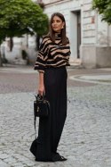 Sweterek SOLENE Beżowa Zebra