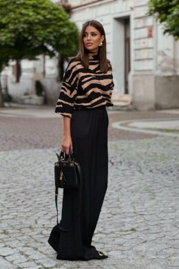 Sweterek SOLENE Beżowa Zebra