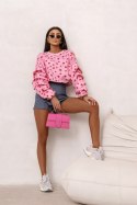 Bluza REMY print - Flowers on pink - UNI