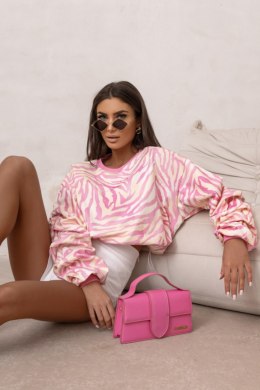 Bluza REMY print - Pink zebra - UNI