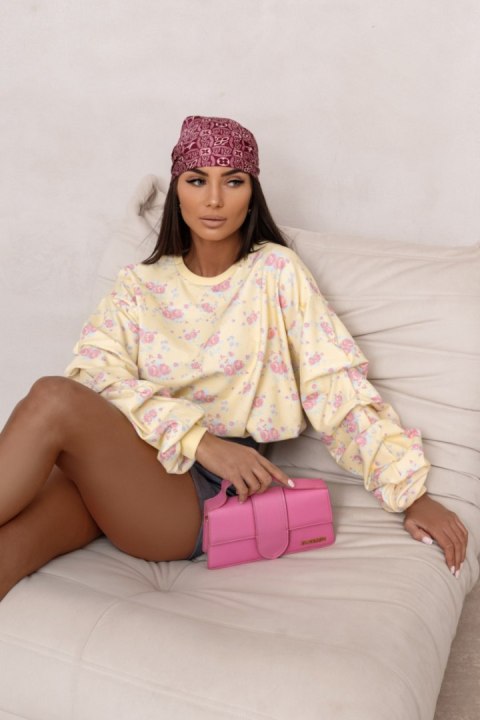 Bluza REMY print - Yellow flowers - UNI