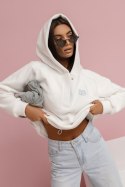 Bluza polarowa LOOM - Ecru z błękitem - UNI