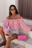 Bluzka Hiszpanka MIA - Pink limones - UNI