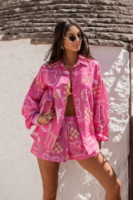 Komplet MOLLY len - Malibu pink - UNI