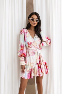 Sukienka ANNA - Neon bouquet - M/L