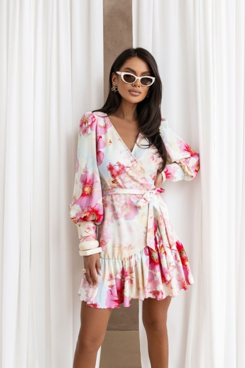 Sukienka ANNA - Neon bouquet - XS/S