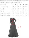 309-15 AMBER elegancka długa koronkowa suknia z dekoltem - błękitna Numoco