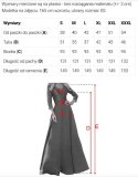 309-8 AMBER koronkowa elegancka długa suknia z dekoltem i rozcięciem na nogę - CZERWONA Numoco