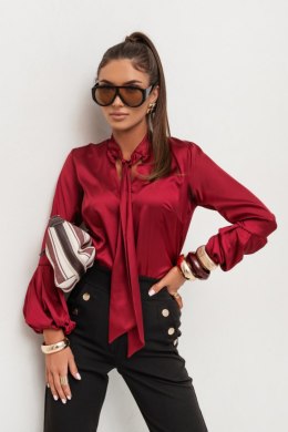 Koszula satynowa VIVIENNE - Bordo - S