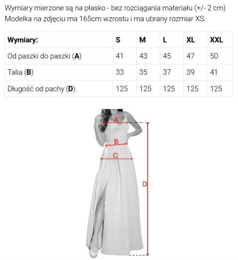 299-10 CHIARA elegancka maxi długa suknia na ramiączkach - GRANATOWA Z BROKATEM Numoco