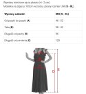 596-5 Elegancka szmizjerka midi ze złotymi guzikami i paskiem - szara Numoco basic