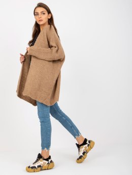 Kardigan-TW-SW-BI-M2201.87-ciemny bezowy
