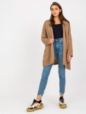 Kardigan-TW-SW-BI-M2201.87-ciemny bezowy