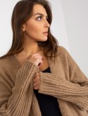 Kardigan-TW-SW-BI-M2201.87-ciemny bezowy