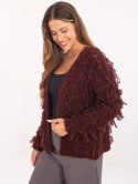Sweter-MI-SW-1308.21-bordowy