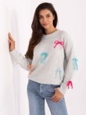 Sweter-PM-SW-SC82.41-jasny szary