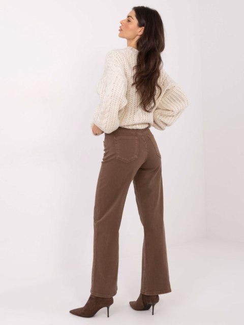 Spodnie jeans-VM-SP-BQ9621-76.68-brązowy