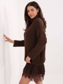 Sweter-CH-SW-72989.68-ciemny brązowy