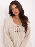Sweter-MI-SW-0919.18-jasny beżowy