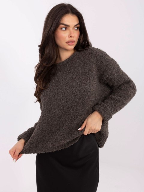Sweter-MI-SW-WK32601.19-ciemny szary