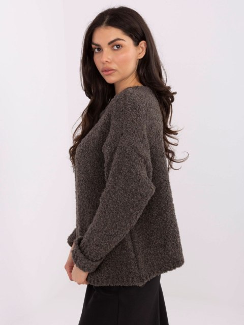 Sweter-MI-SW-WK32601.19-ciemny szary