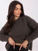 Sweter-MI-SW-WK32601.19-ciemny szary