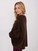 Sweter-CH-SW-72981.05P-ciemny brązowy