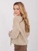 Sweter-MI-SW-1512.28-ciemny bezowy