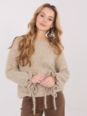 Sweter-MI-SW-1512.28-ciemny bezowy