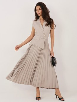 Sukienka-IT-SK-21558.86-ciemny bezowy