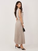 Sukienka-IT-SK-21558.86-ciemny bezowy