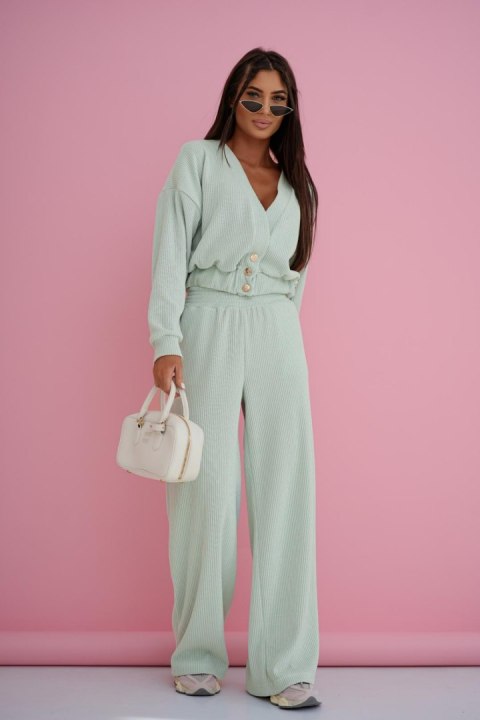 Komplet MEGGI sztruks - Matcha - M/L