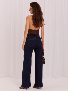 Spodnie jeans-IR-SP-K7031.87-granatowy