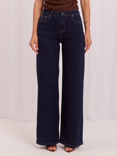 Spodnie jeans-IR-SP-K7031.87-granatowy