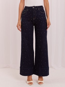 Spodnie jeans-IR-SP-K877-1.14-granatowy