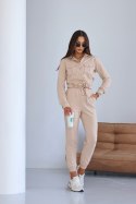 Milano 3 częściowy zestaw dresowy - Beż - M/L