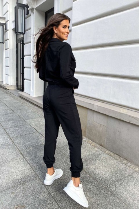 Milano 3 częściowy zestaw dresowy - Czarny - M/L