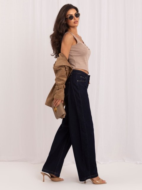 Spodnie jeans-IR-SP-K988.13-granatowy