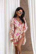 Sukienka ANNA - Butter yellow flowers - XS/S