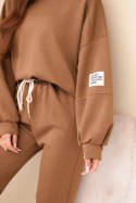Komplet bluza + spodnie masełko camelowy