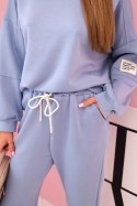 Komplet bluza + spodnie masełko jasny jeansowy
