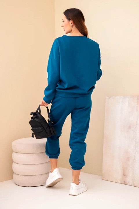 Komplet bluza + spodnie masełko morski