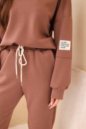 Komplet bluza + spodnie masełko czekoladowy