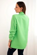 Marynarka z klapami elegancka zielony neon