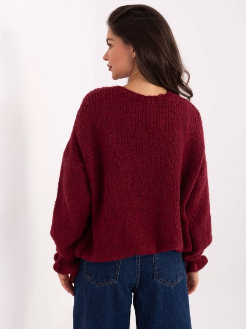 Sweter-MI-SW-0904.82-bordowy